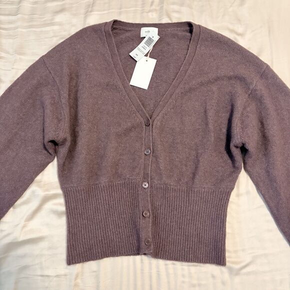 Aritzia Wilfred Camila Sweater in Smoked Eggplant NWT - Picture 9 of 12
